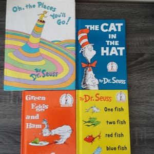 Lot of 4 Used Dr. Seuss Hardcover Books
